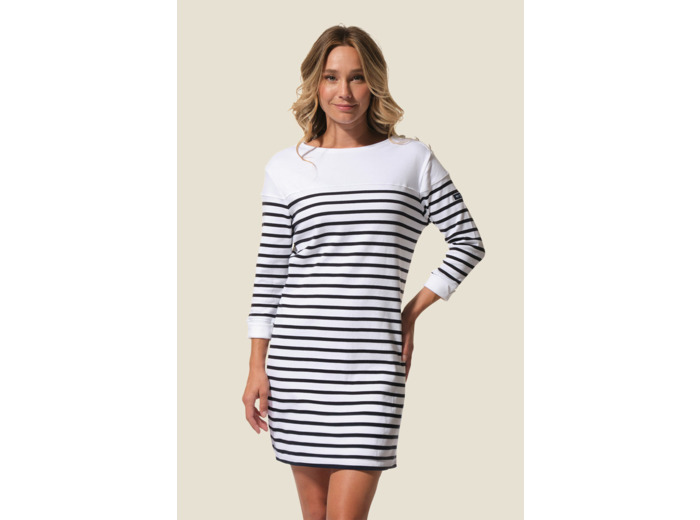 Robe femme manches 3/4 COTON Florence