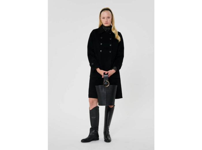 Manteau Maeline Noir en Laine