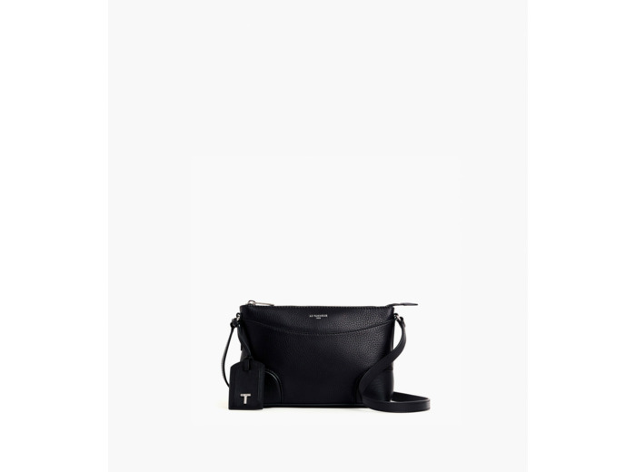Petit sac bandoulière Romy en cuir grainé et lisse