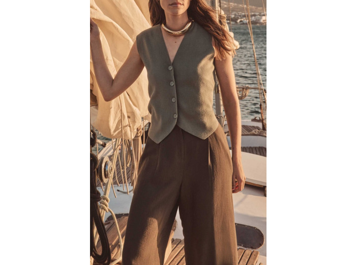 Pantalon de tailleur large FLAUBERT