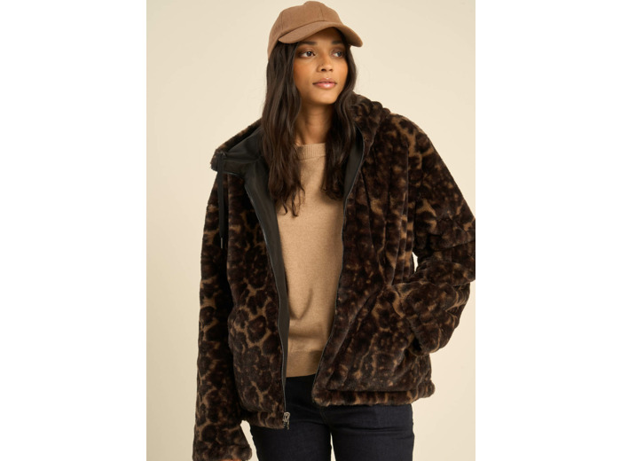 Parka courte réversible
