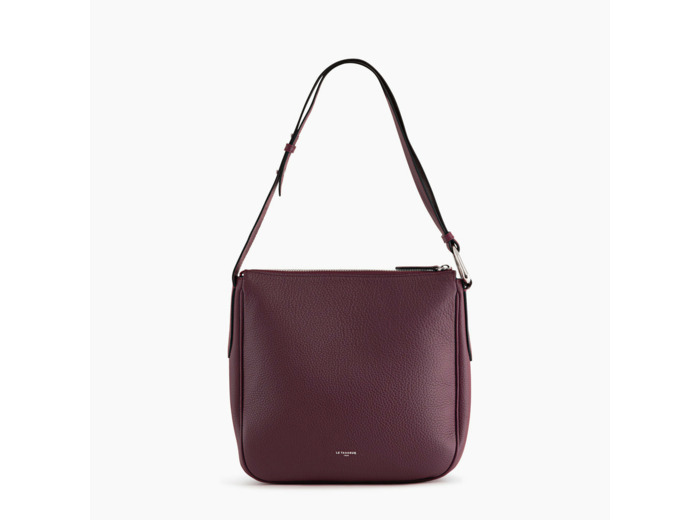 Sac bandoulière moyen modèle Madeleine en cuir grainé