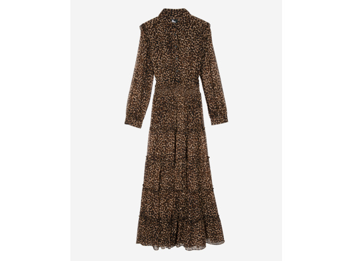 Robe longue imprimé léopard leopard