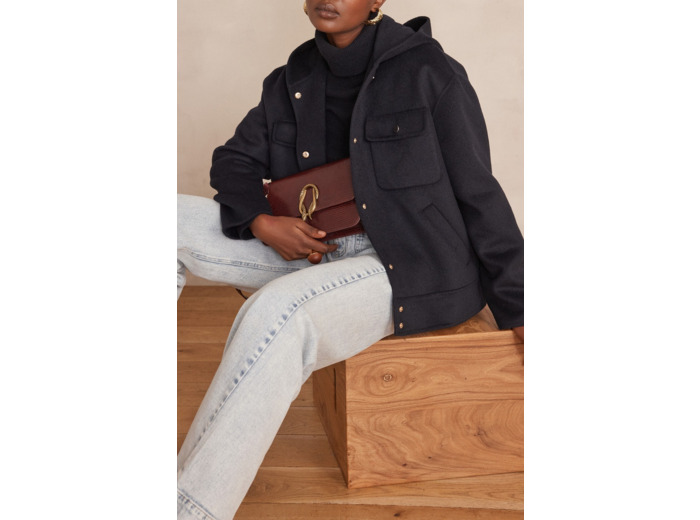 Blouson à capuche DOLINE en laine