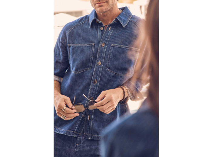 Chemise unisexe en jean CATTY