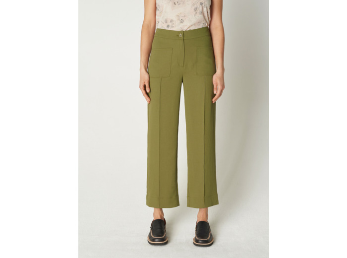 Pantalon uma vert mousse