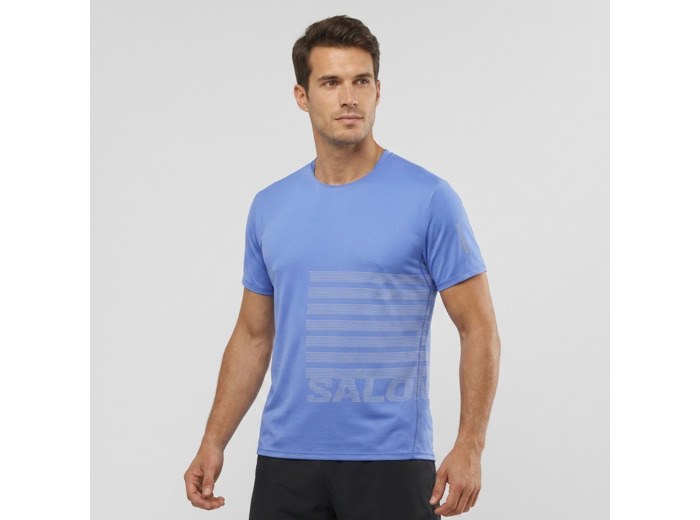 Sense Aero Ss Tee Gfx Ultramarine White