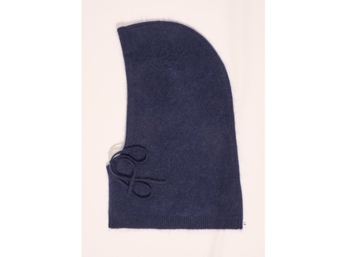 Cagoule en laine et cachemire brossé
