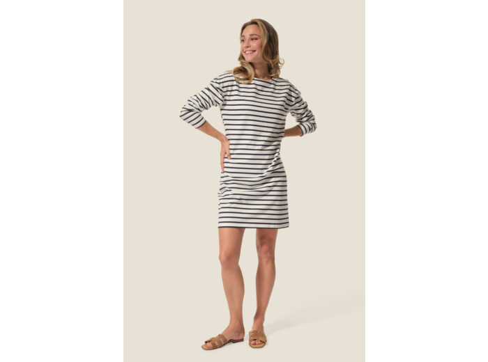 Robe rayée à manches longues Benjamine