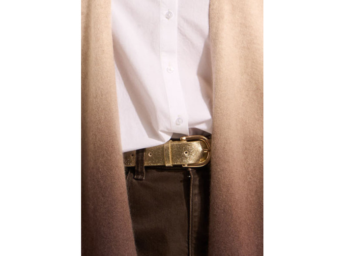 Ceinture en cuir à boucle
