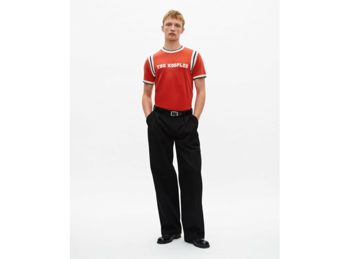 T-shirt manches courtes avec print devant red