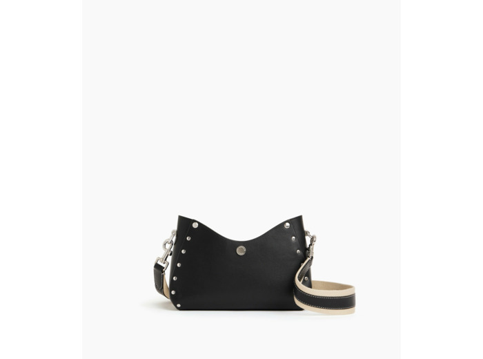 Petit sac bandoulière Sans Couture en cuir lisse