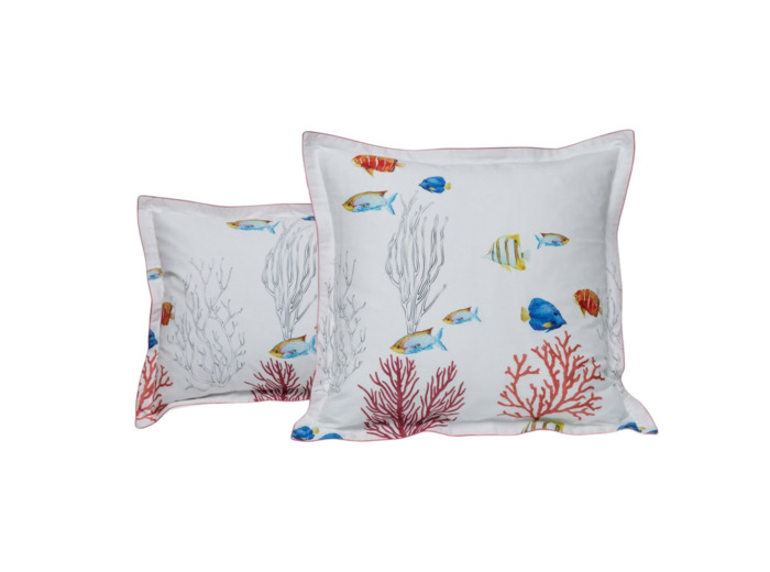 Taie d'oreiller Corail| Linge de Lit | Tradition des Vosges