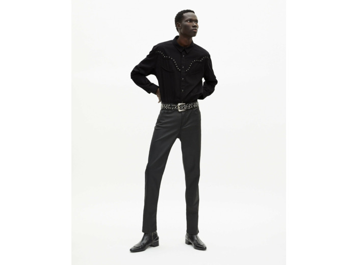Chemise style western noire black