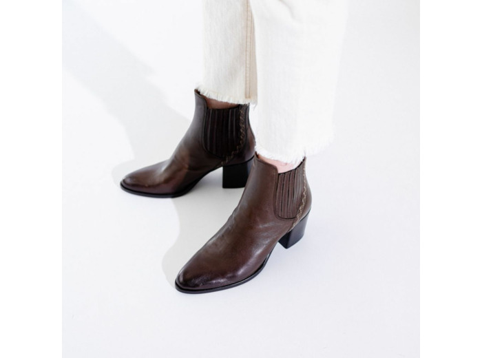 Bottines hiver Femme Brise Marron