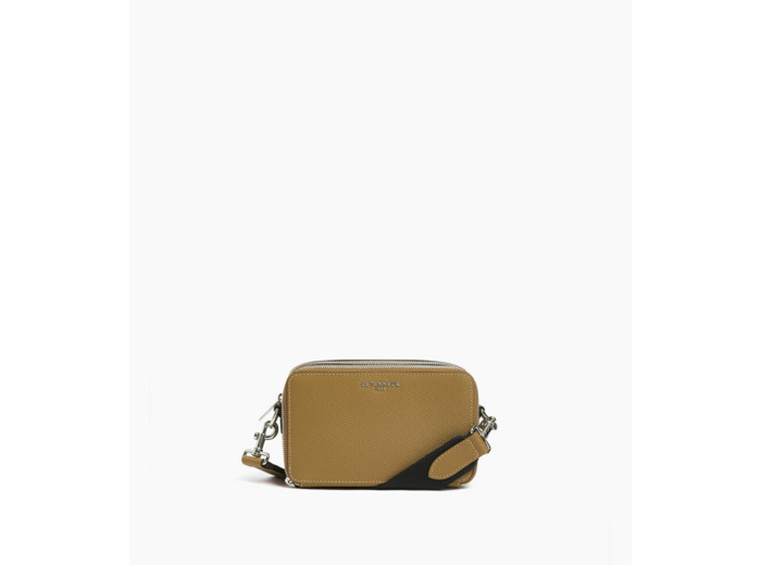 Petite sacoche 2 compartiments Emile en cuir signature T