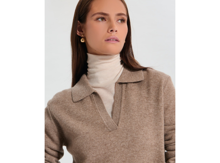 Pull Namba Taupe en Laine
