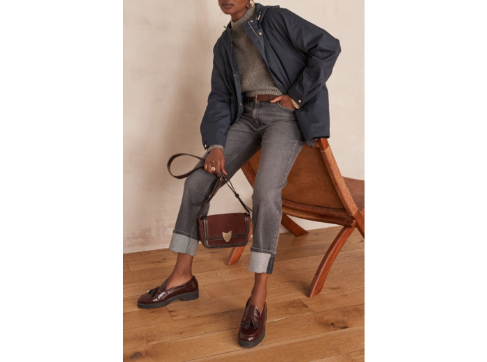 Jean droit DELIA CROPPED en coton