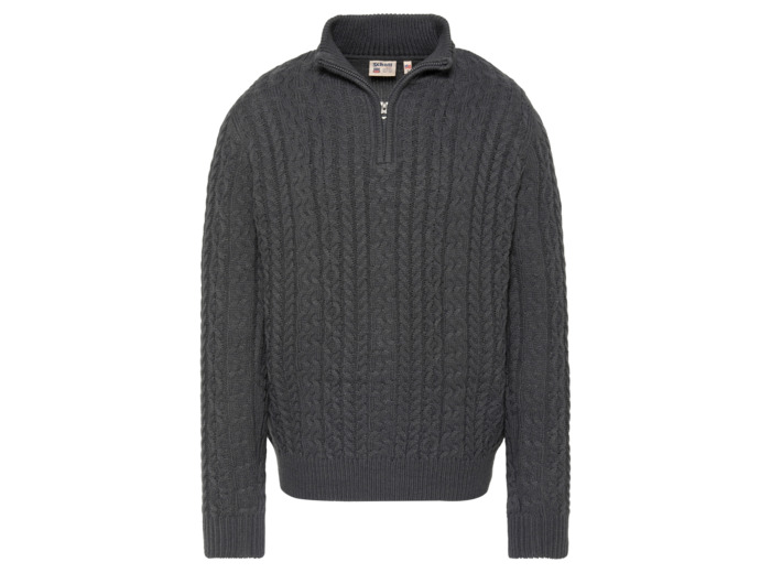 Pull camionneur en maille torsadée
