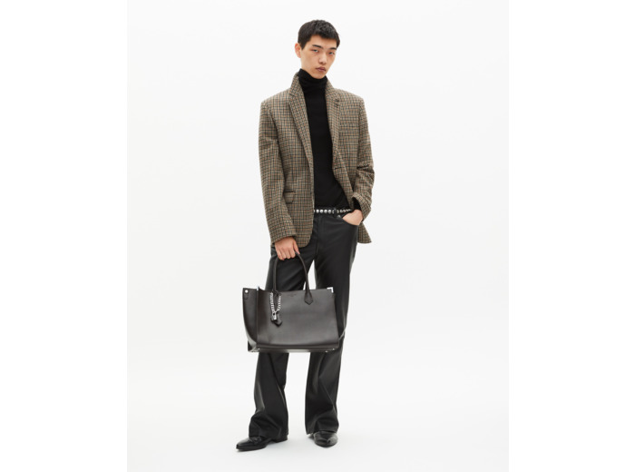 Veste en pied de poule marron et noire brown