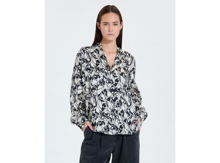 Chemisier fluide à imprimé floral