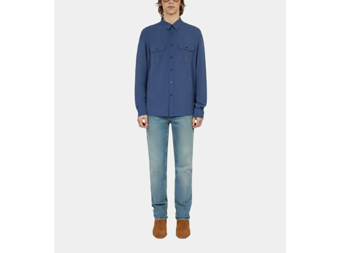 Chemise A Manches Longues middle navy