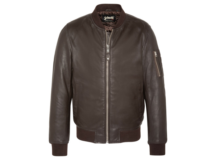 Bomber MA-1, cuir d'agneau
