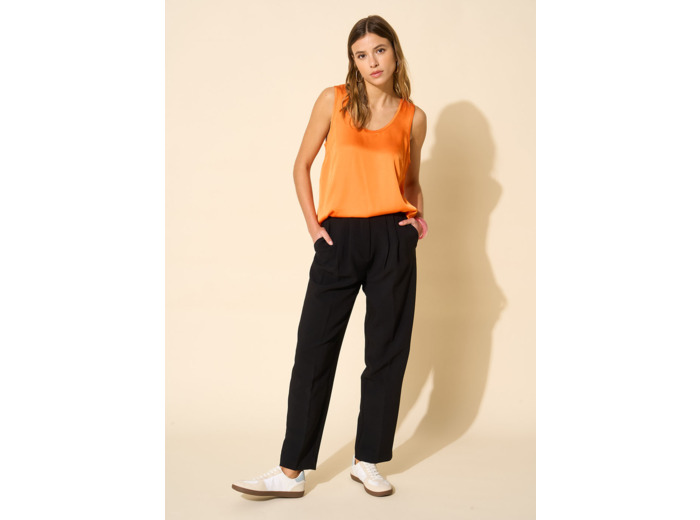 Pantalon tailleur taille haute