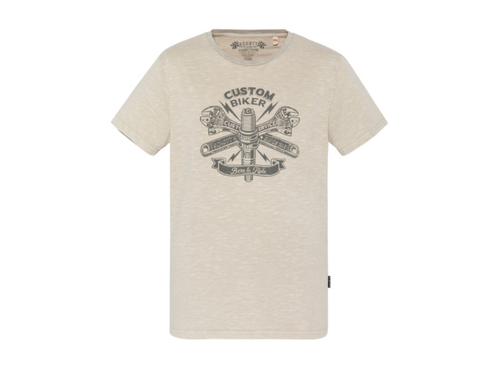T-shirt col rond imprimé biker TSBRIDGER SCHOTT