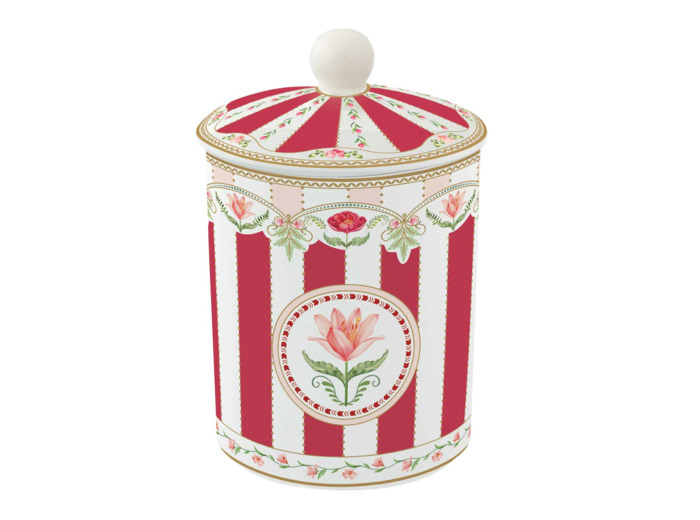 FLOWERY Pot avec couvercle 11.5cm x 18h