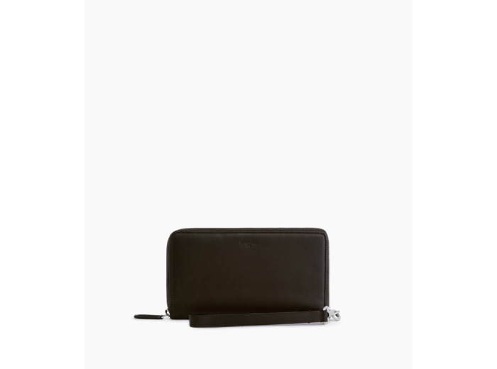 Compagnon zippé Albert en cuir lisse