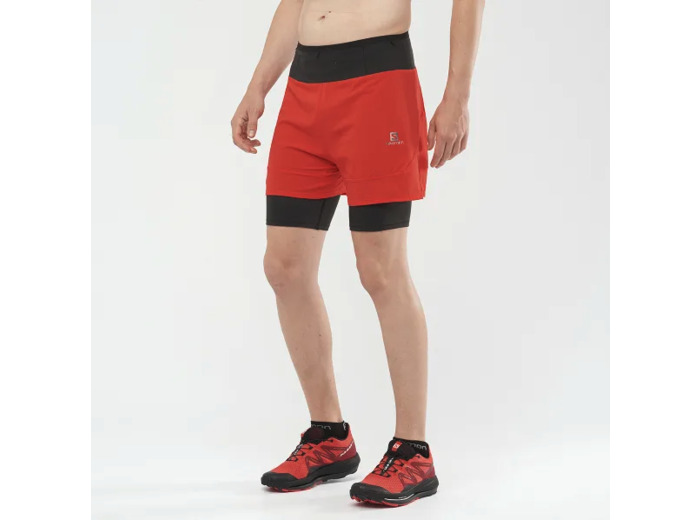Sense 2In1 Shorts Fiery Red