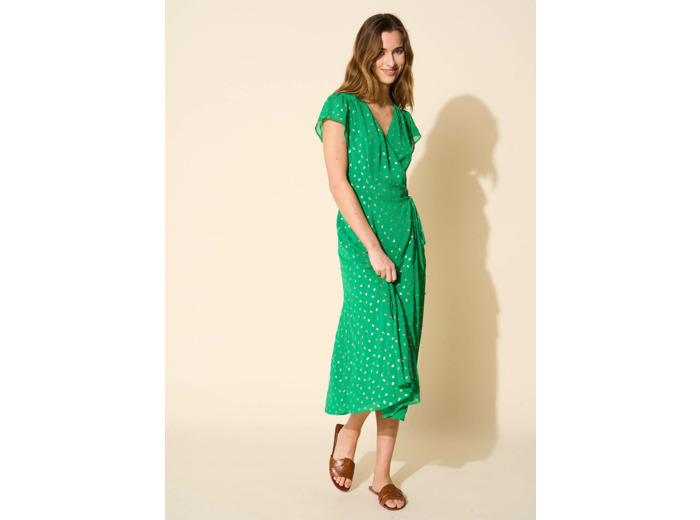 Robe midi cache-coeur