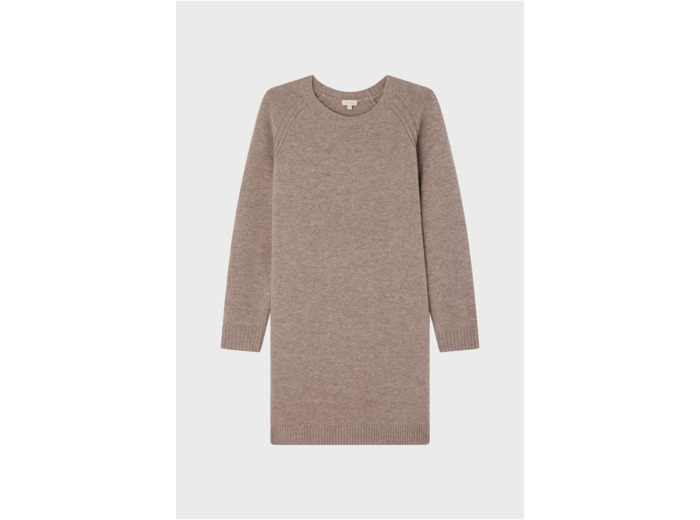 Robe courte et droite en laine - SOLITA