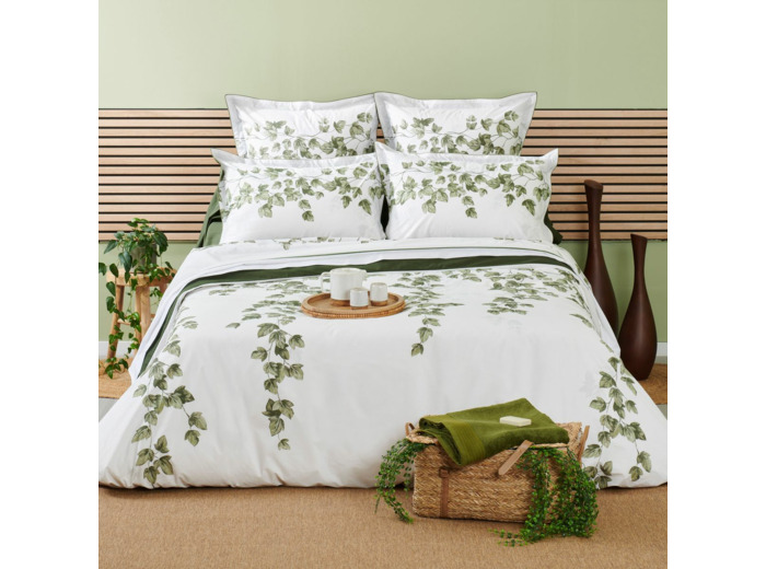 Housse de couette Lierre | Percale de coton | Tradition des Vosges