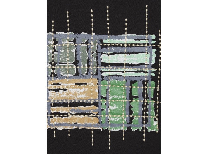 Sweat noir multicolore