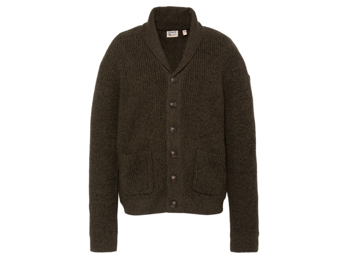 Cardigan en maille côtelée à col châle