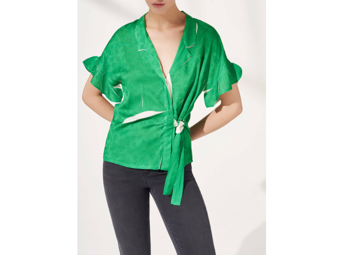 Blouse vert prairie