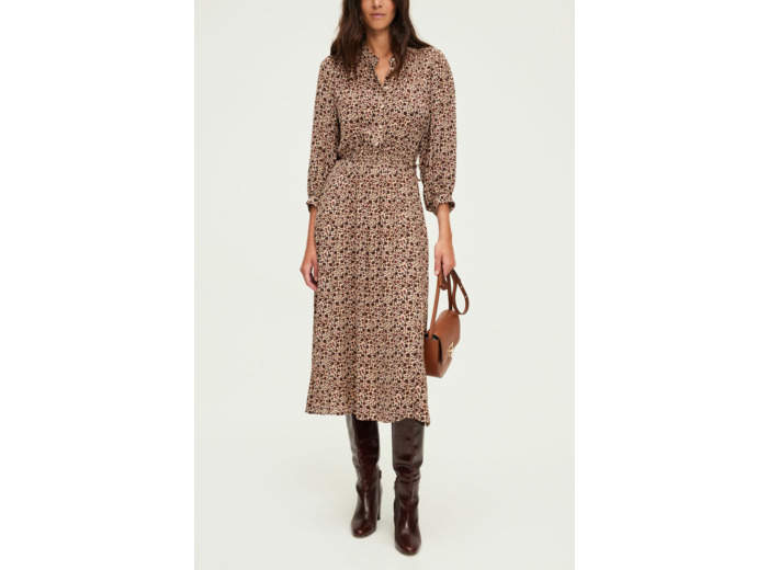 Robe midi à fleurs - SOIZIC