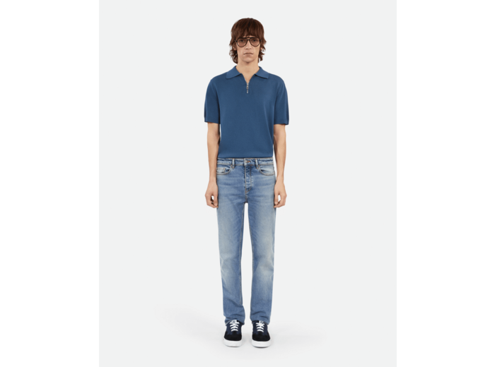 Jean bleu clair droit blue denim