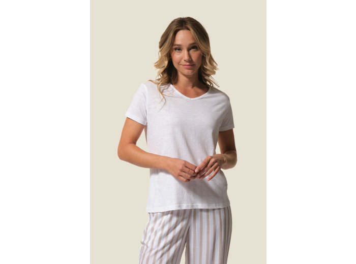 Tee-shirt femme uni manches courtes Joddo
