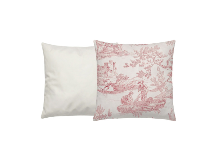 Taie d'oreiller Tendresse | Toile de Jouy | Tradition des Vosges