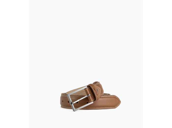 Ceinture homme avec boucle carrée Martin en cuir lisse