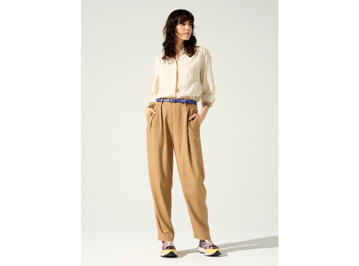 Pantalon droit chamois