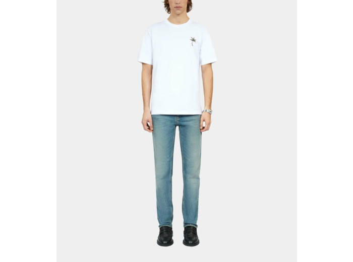 T-Shirt Blanc Avec Broderie Palm Tree white