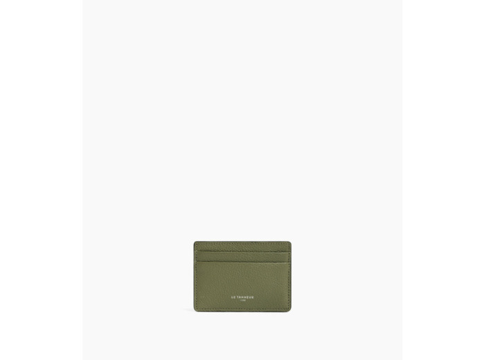 Porte cartes Emile en cuir grainé