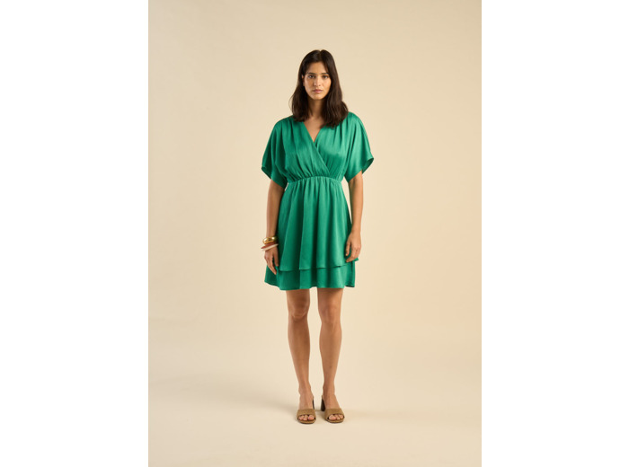 Robe courte à volants