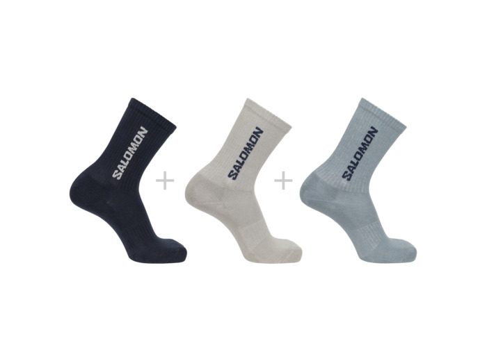 Everyday Crew 3-Pack Carbon Ghost Gray 16-4703 Tcx Arona