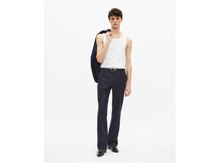 Pantalon evase navy