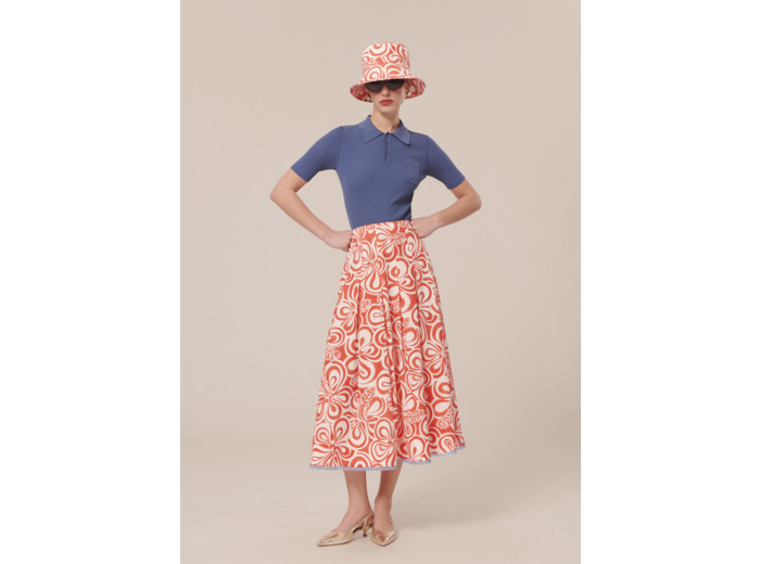 Jupe Javoue Corail en Coton